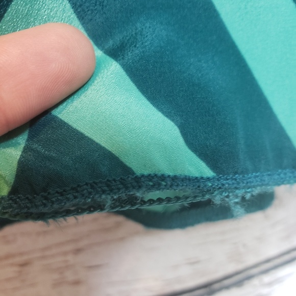 Lularoe Lindsay Kimono Turqoise Chevron Large - Picture 5 of 7